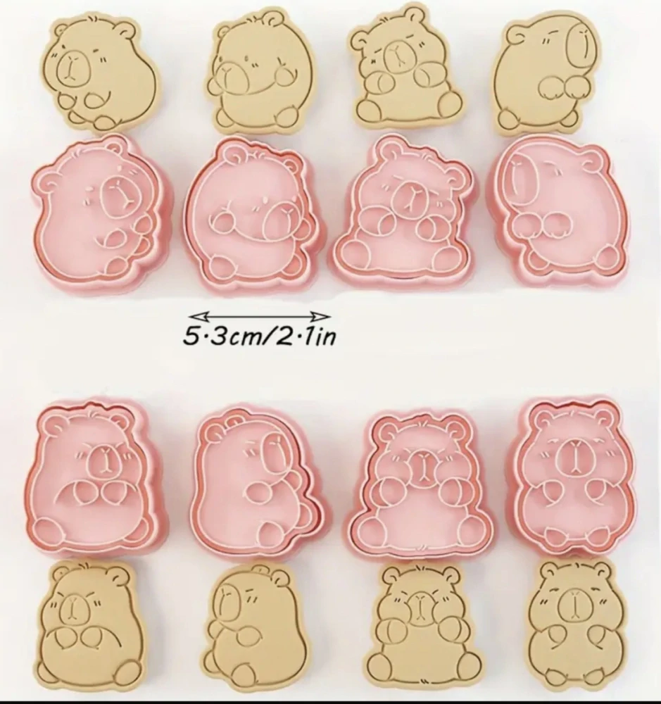 3D vykrajovátka na sušenky - KAPYBARA - 8 ks 