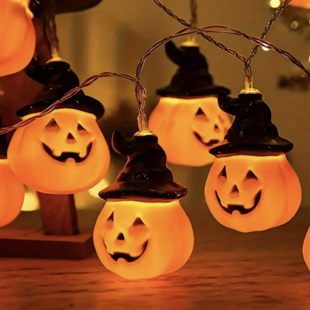 LED světelný řetěz - HALLOWEEN - DÝNĚ
