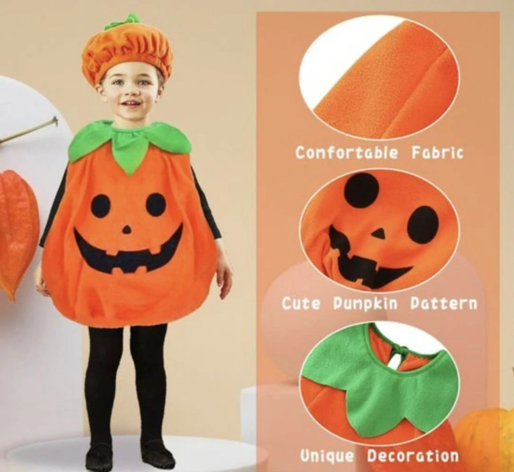 Dětský kostým - HALLOWEEN - DÝNĚ (3-6 let)