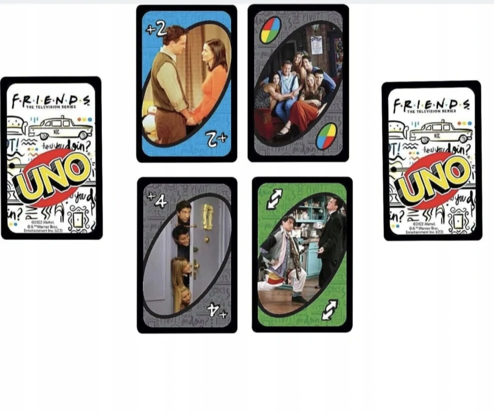 Hra Uno karty - FRIENDS - SERIÁL PŘÁTELÉ  - S VADOU