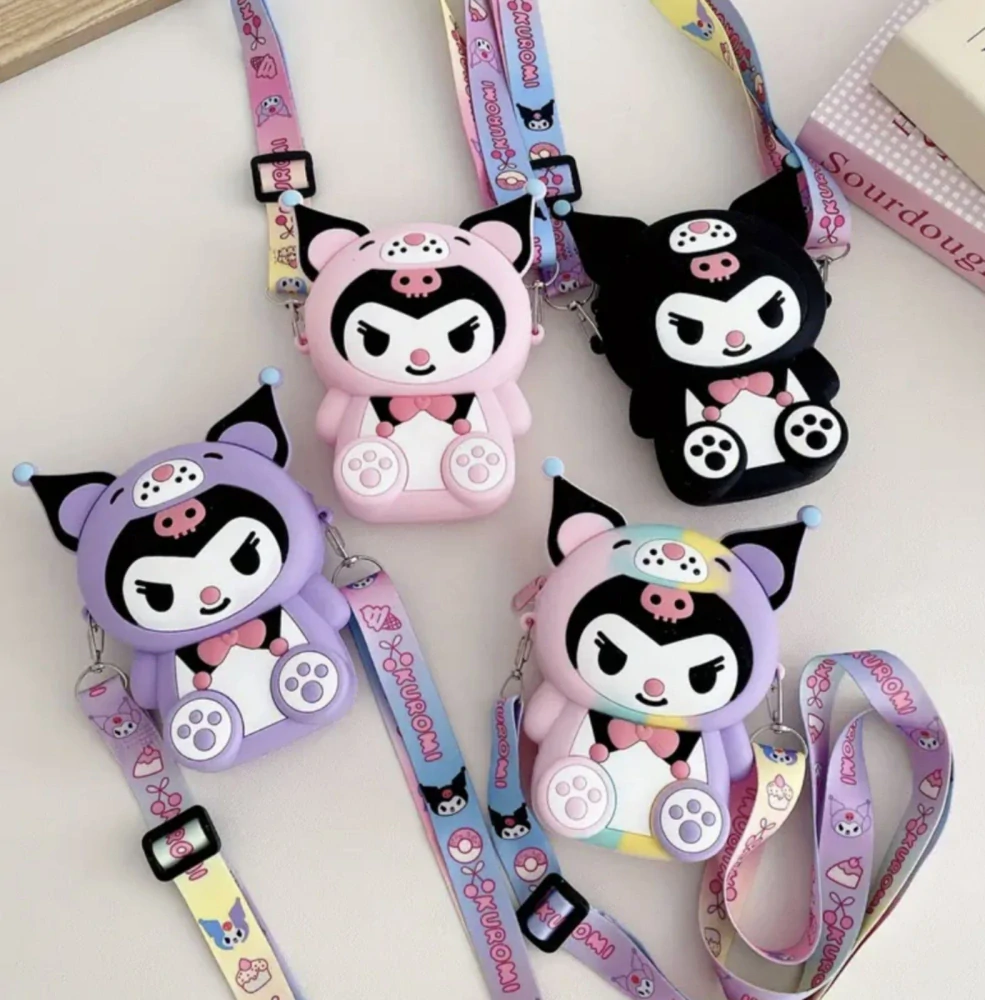 Mini kabelka - SANRIO - KUROMI - DUHOVÁ