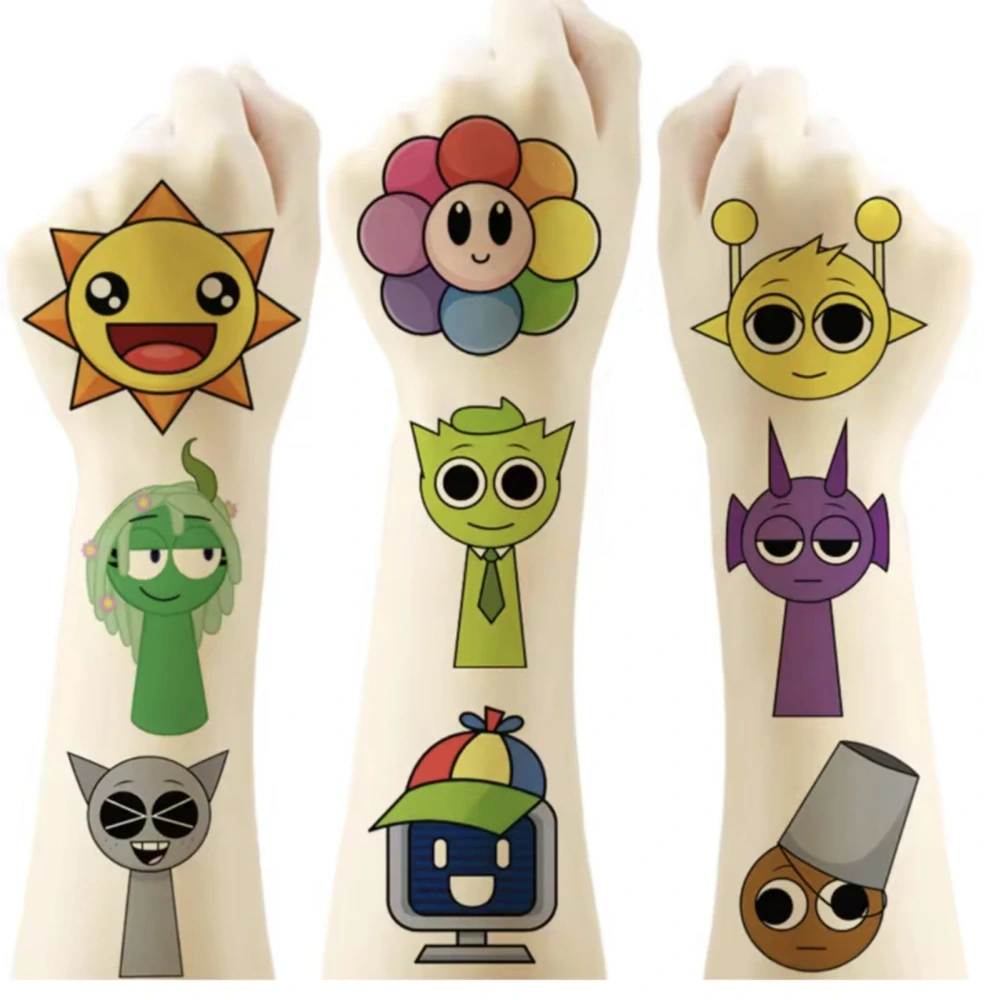 Dětské dočasné tetování - SPRUNKI - 20 ks 