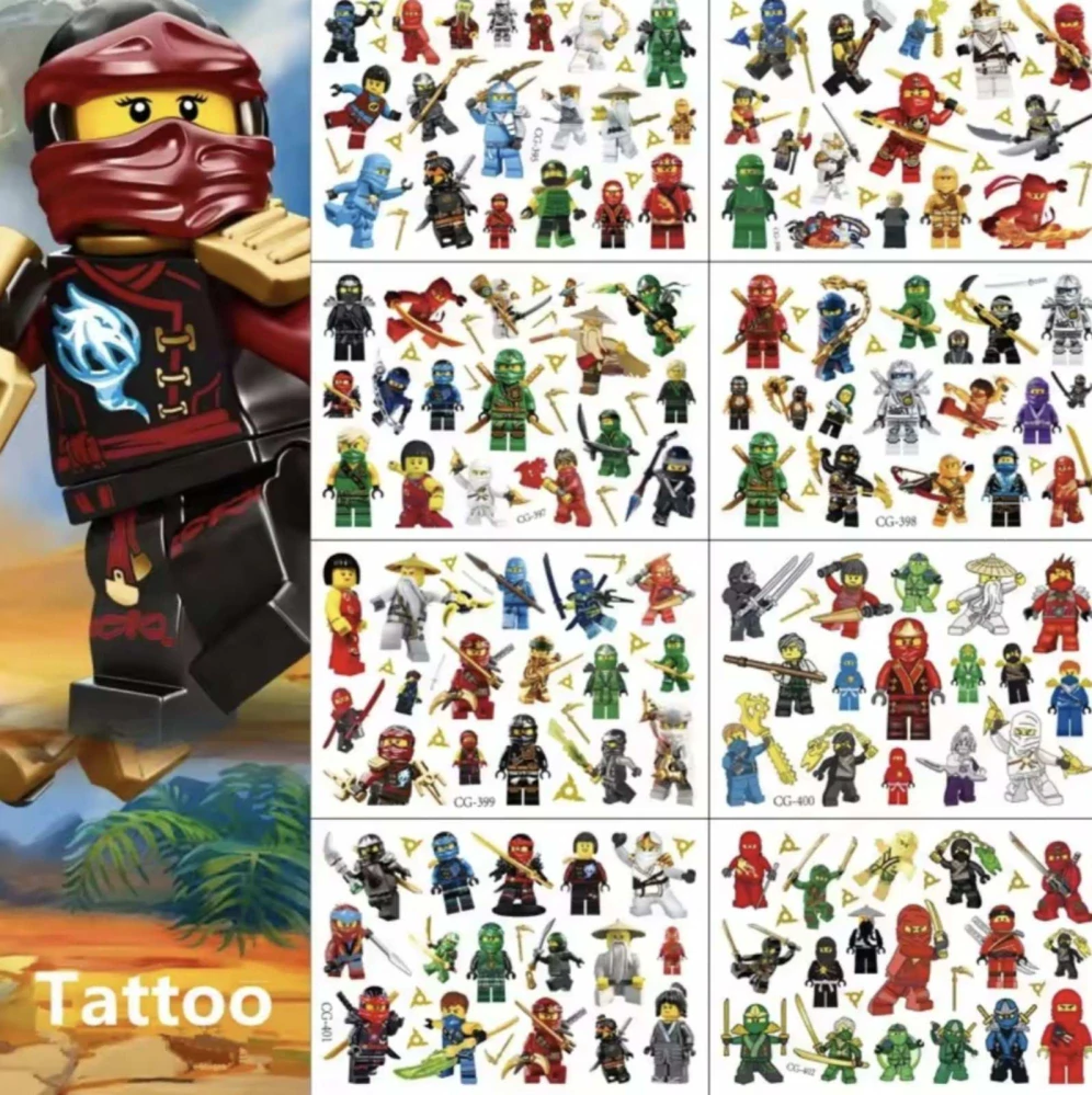 Dětské dočasné tetování - LEGO NINJAGO (A)