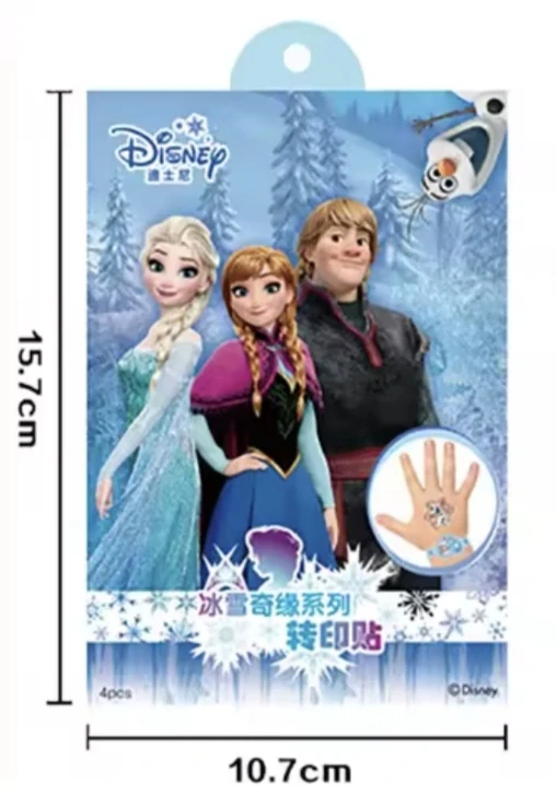 Dětské dočasné tetování - LEDOVÉ KRÁLOVSTVÍ - 4 ks