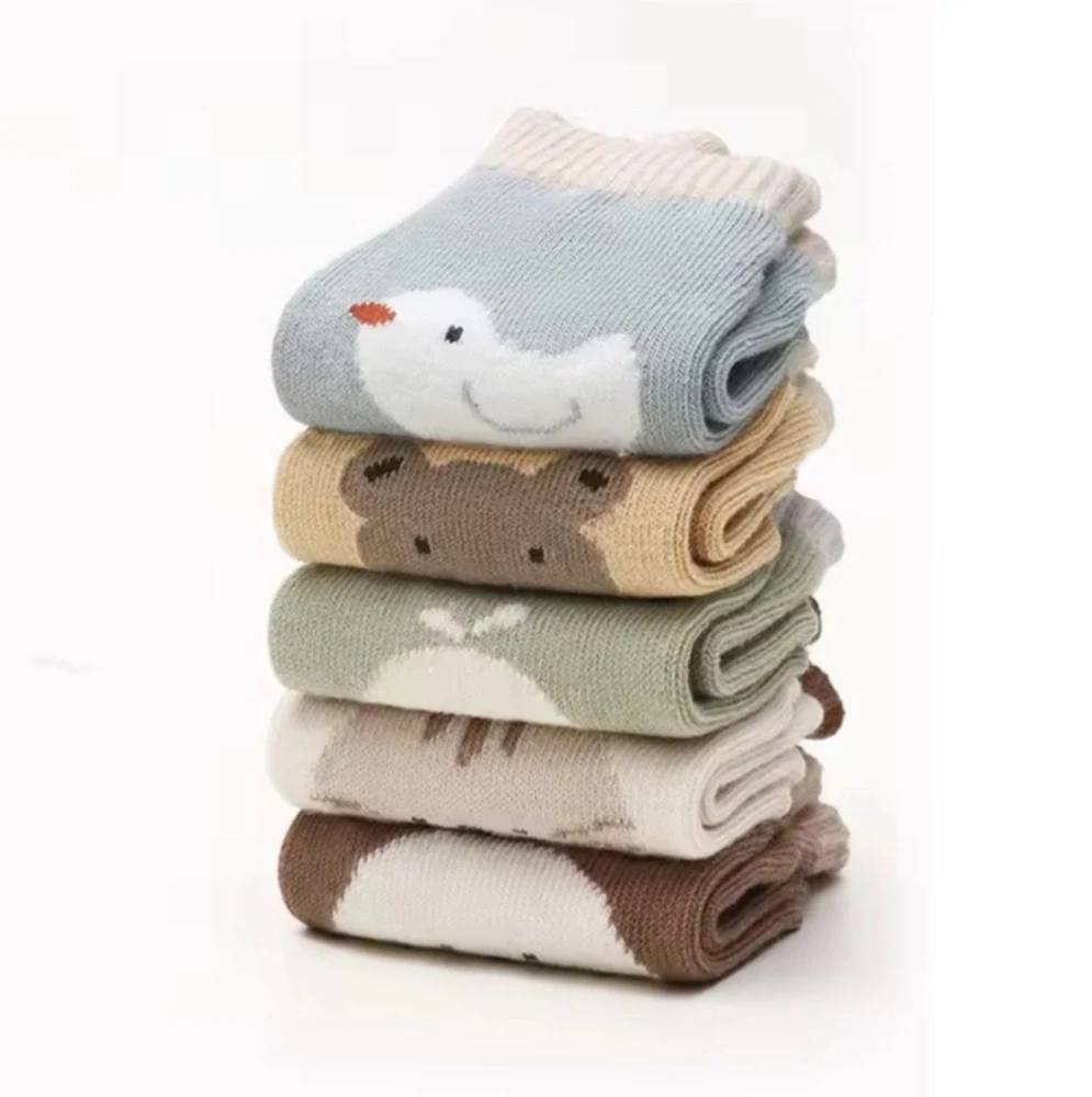 Protiskluzové ponožky - KHAKI - VELRYBA (12-36 m) M