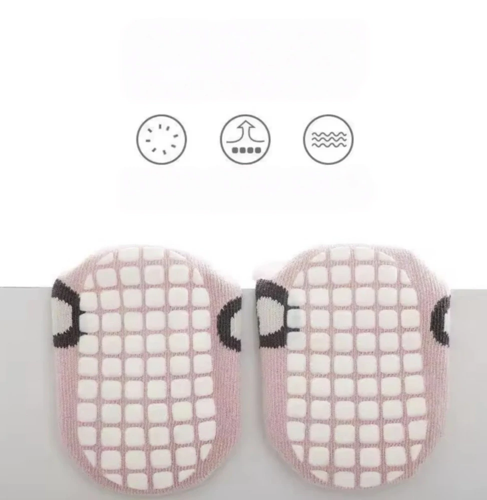 Protiskluzové ponožky - STARORŮŽOVÉ - (24-36 m) L