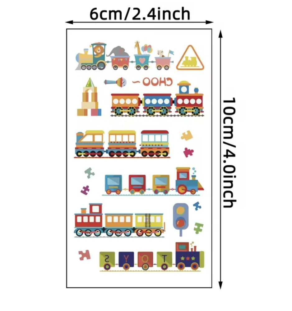 Dětské dočasné tetování - MIX (A) - 4 ks