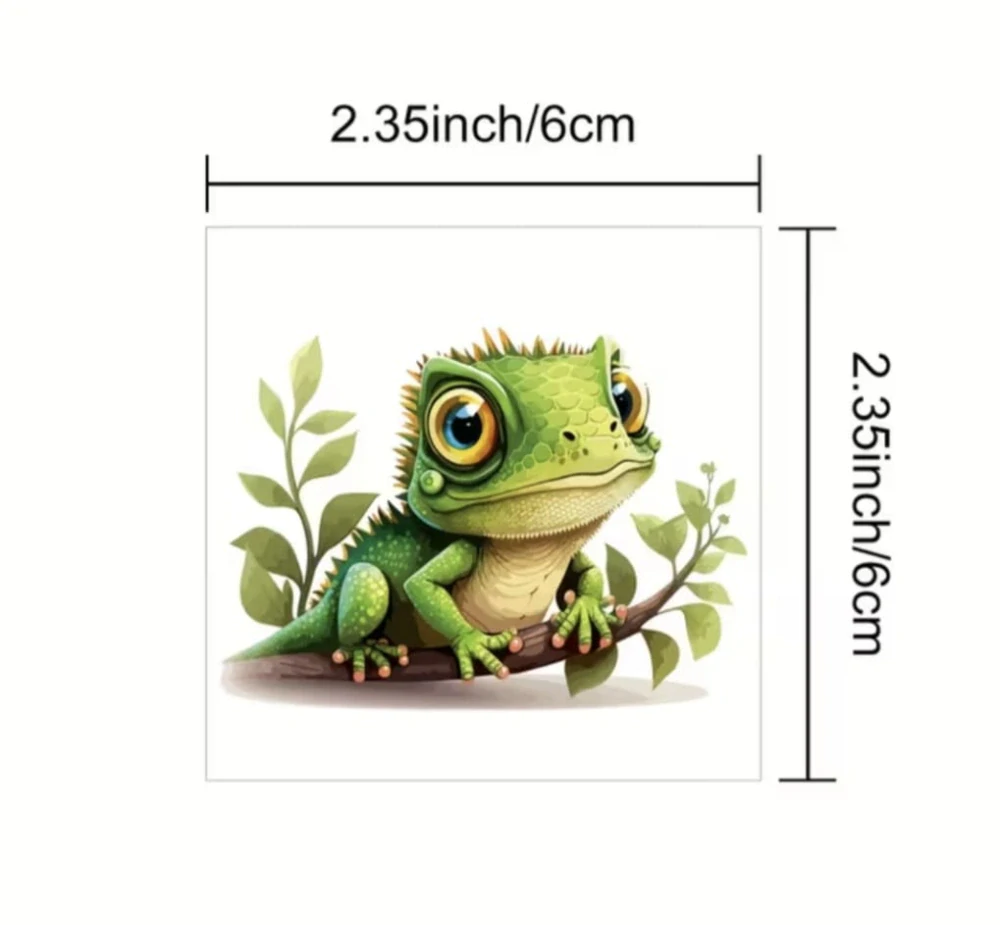 Dětské dočasné tetování - CHAMELEÓN - 16 ks