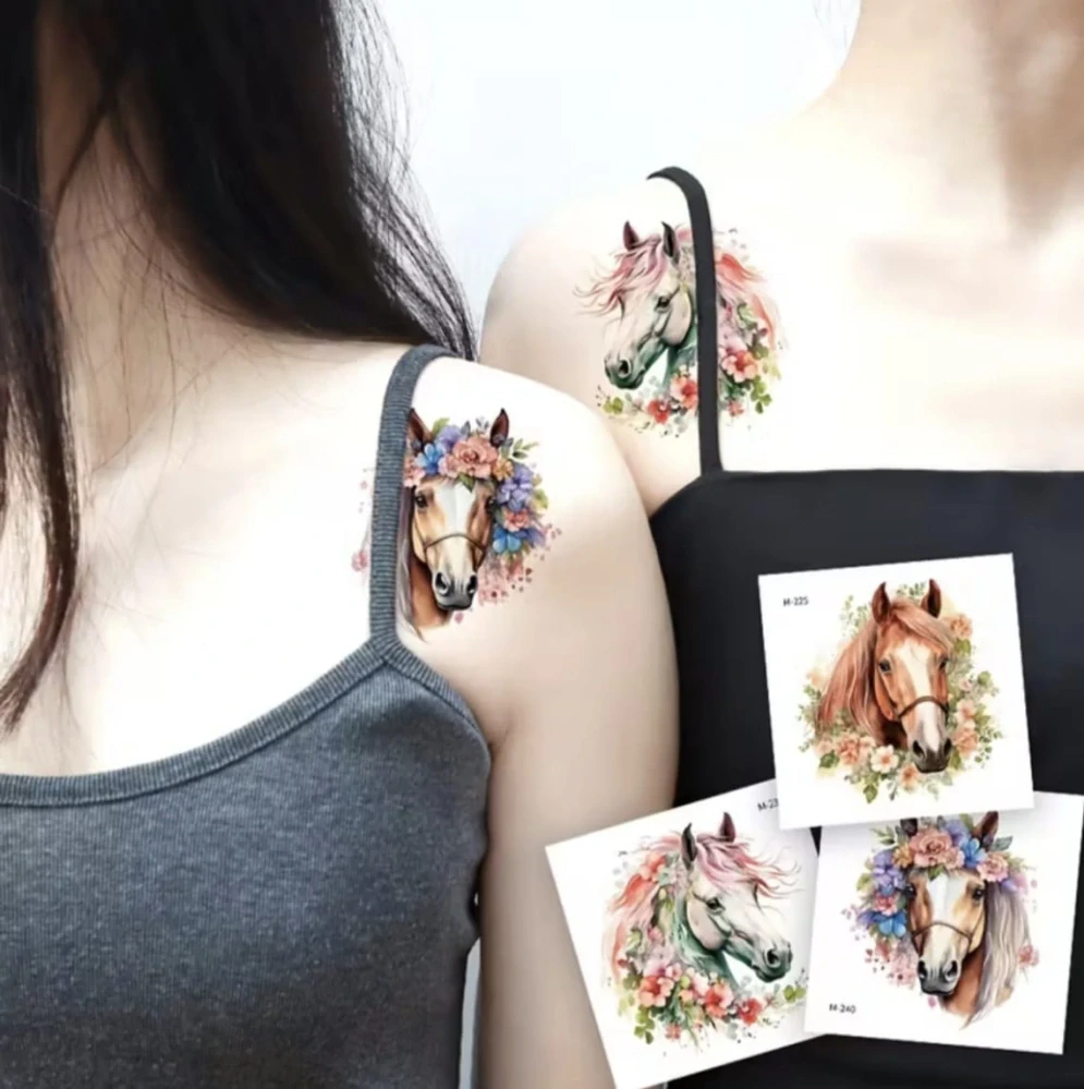 Dětské dočasné tetování - KONĚ - 20 ks