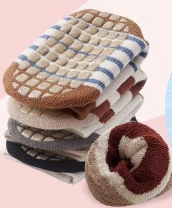 Teplé protiskluzové ponožky - ZEBRA (0-12 m) S - 1 pár