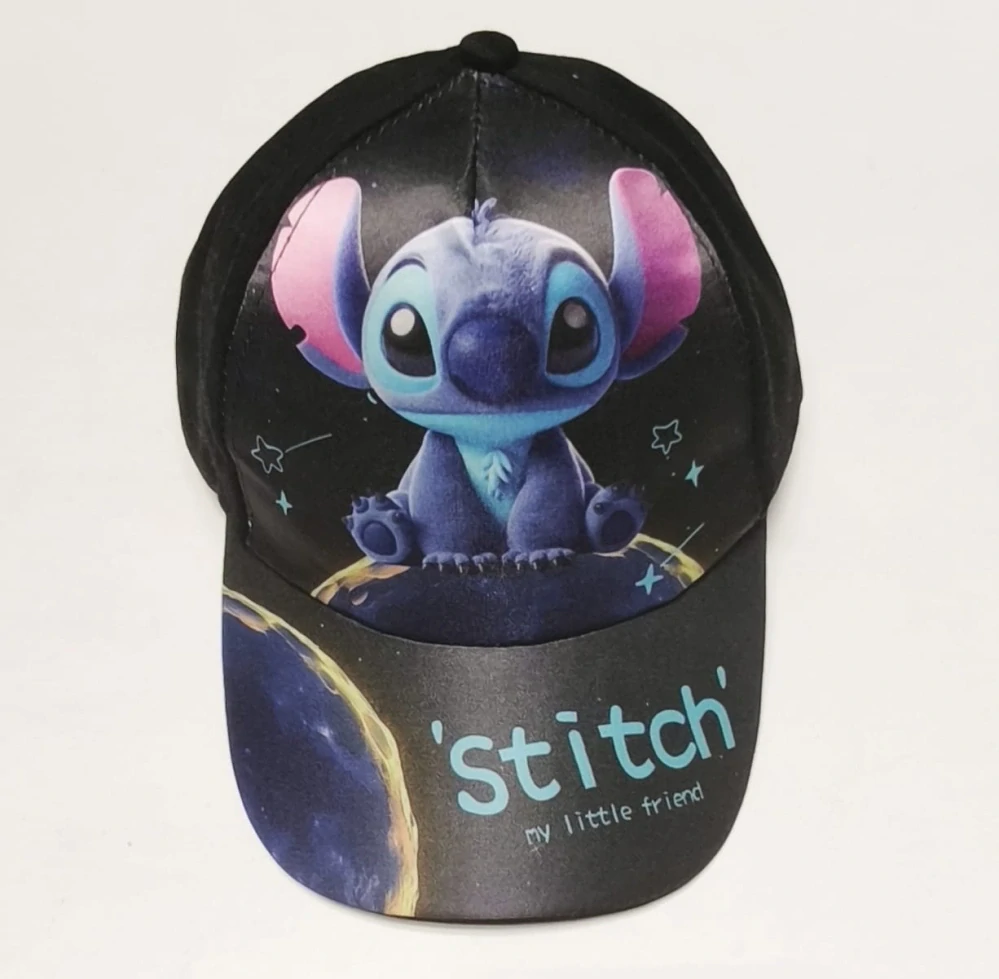 Dětská kšiltovka – Stitch: My Little Friend - ČERNÁ (4-8 let)