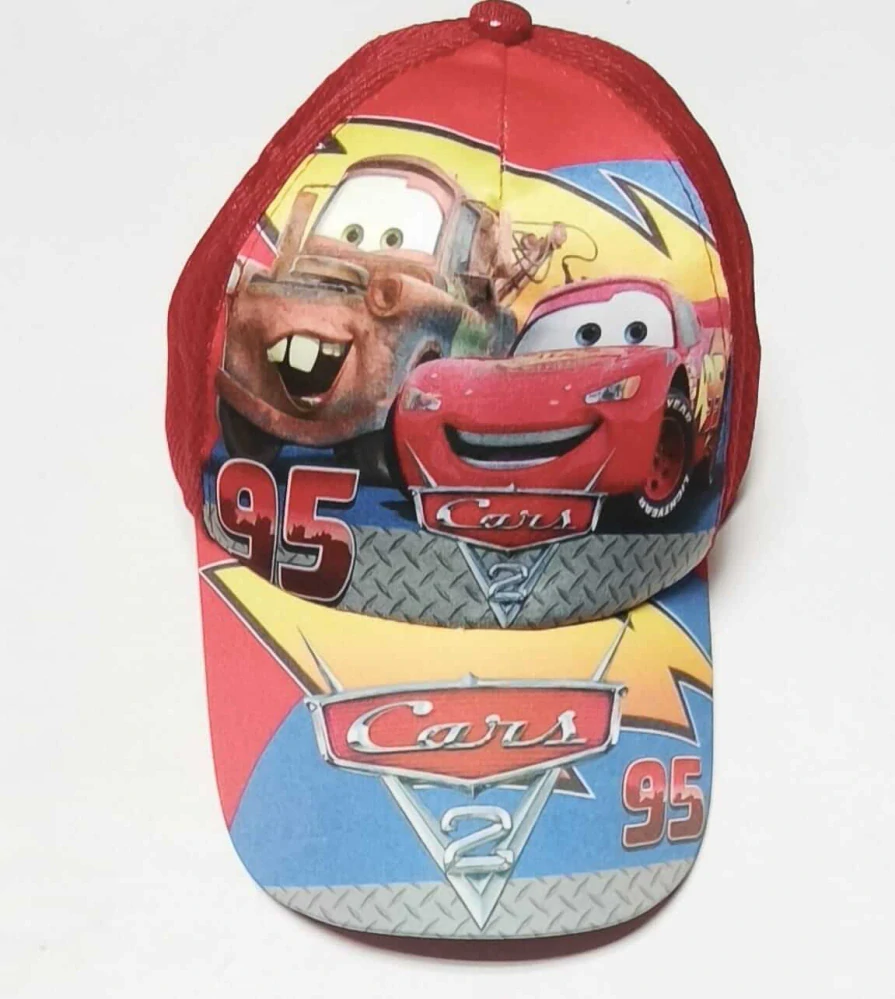 Dětská kšiltovka – Cars 2: World Grand Prix - ČERVENÁ SE SÍŤOVINOU (3-7 let)