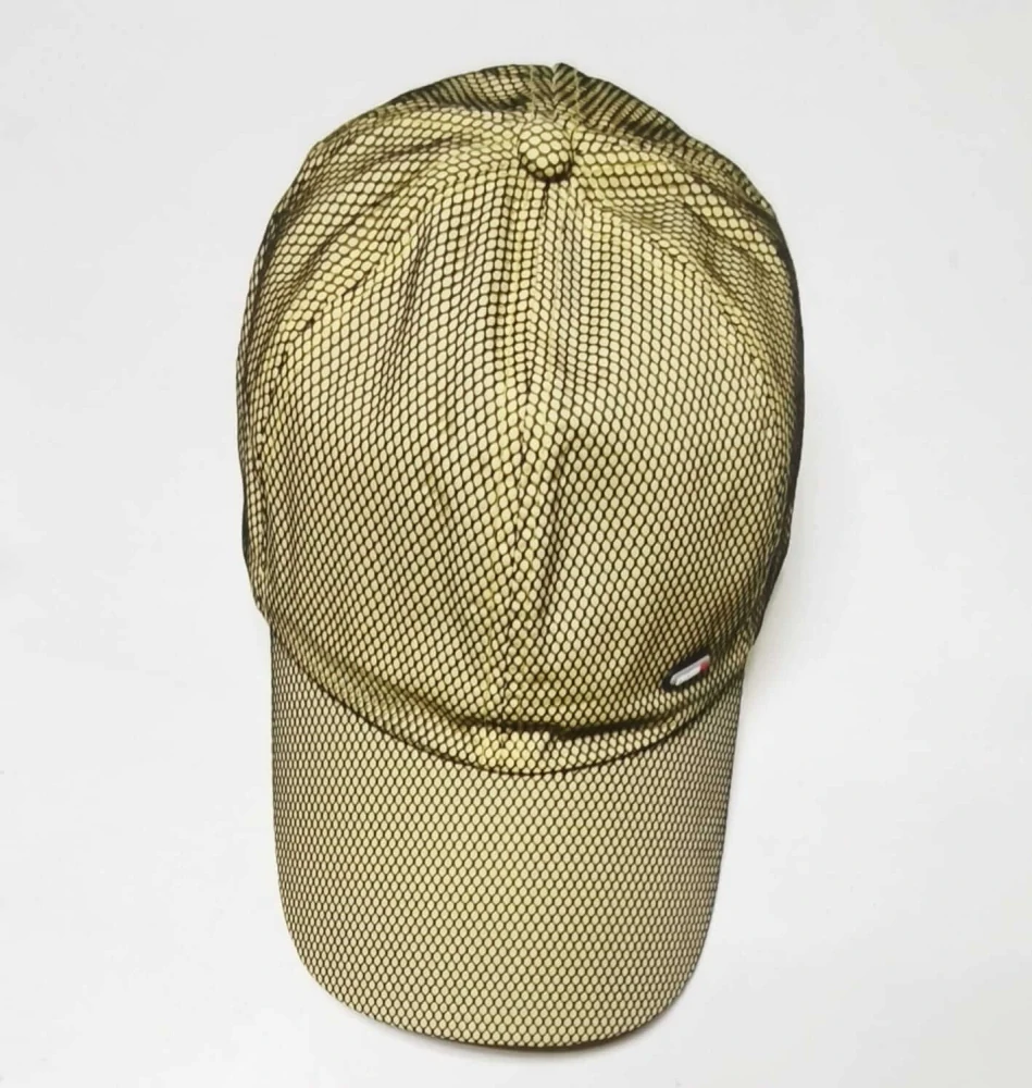 Stylová kšiltovka pro děti i dospělé s černou síťkou – SVĚTLE ŽLUTÁ (od 7 let)