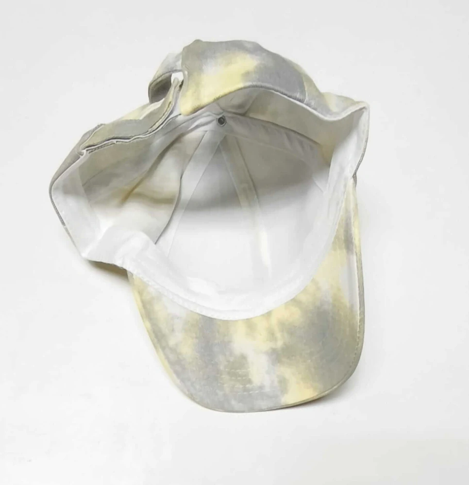 Dámská/Dívčí kšiltovka s otvorem na culík - Batika ŠEDO-ŽLUTÁ (od 7 let)