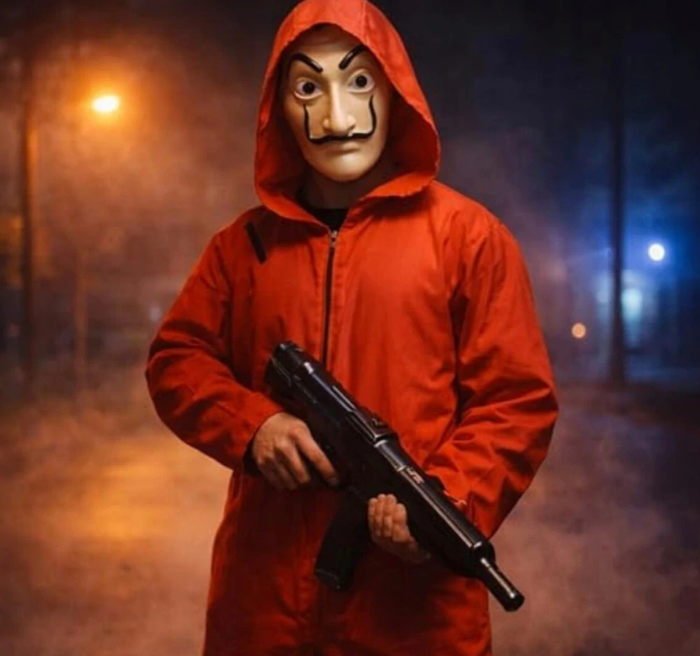 Kostýmní maska Salvador Dalí – Papírový dům (Money Heist / La Casa de Papel)