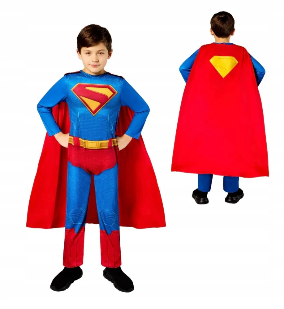 Dětský kostým Superman s pláštěm – Rubies, Velikost 110–116 cm (5–6 let)