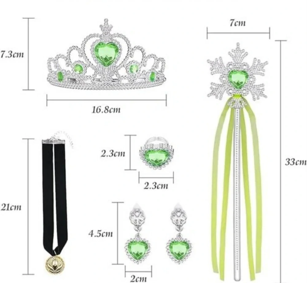 Dětský karnevalový kostým Princezna Anna (Ledové království) s doplňky, Velikost 100 (cca 3 roky)