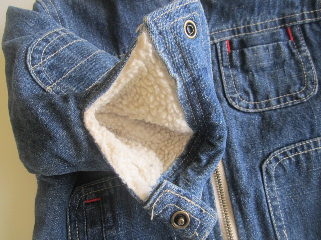 Zateplená džínová bundička