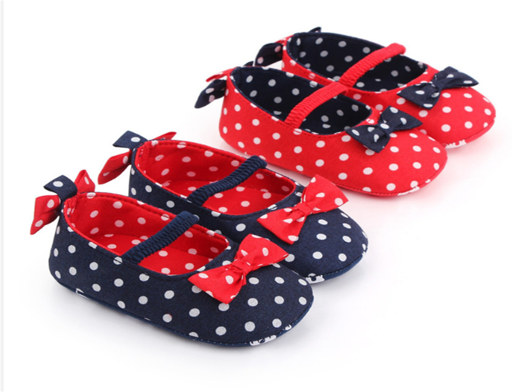 Balerínky - PUNTÍK - modré (6-12m)