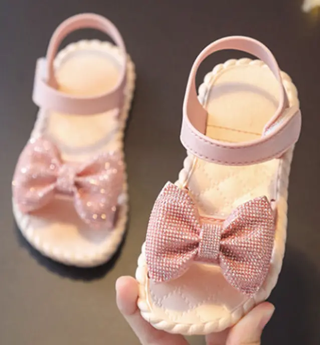 Sandálky s mašlí - RŮŽOVÉ (2-3 roky)