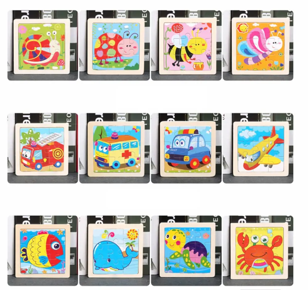 Dřevěné puzzle pro nejmenší (S) - ZEBRA