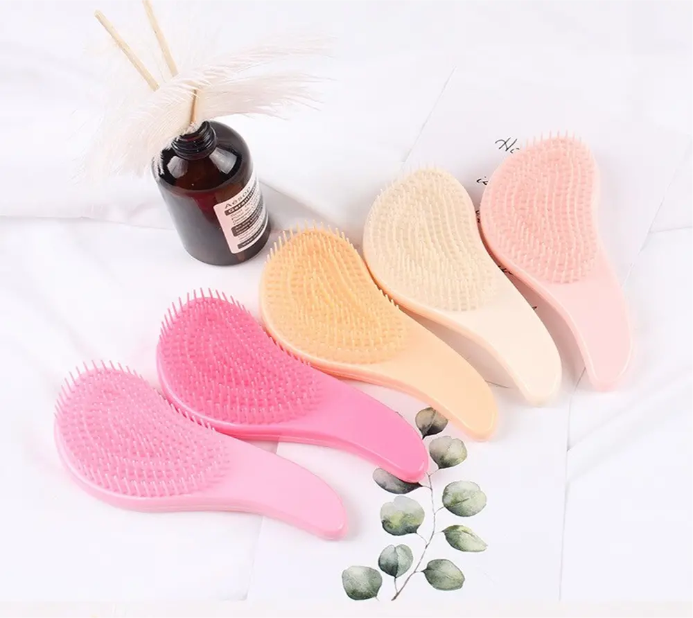 Set (kartáč na vlasy + čistič kartáčů) - RŮŽOVÝ 2