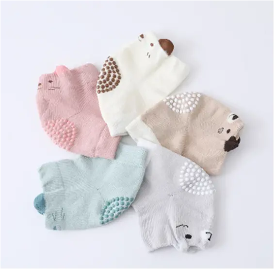 Protiskluzové návleky na kolena - ZVÍŘÁTKO - ŠEDÉ 2