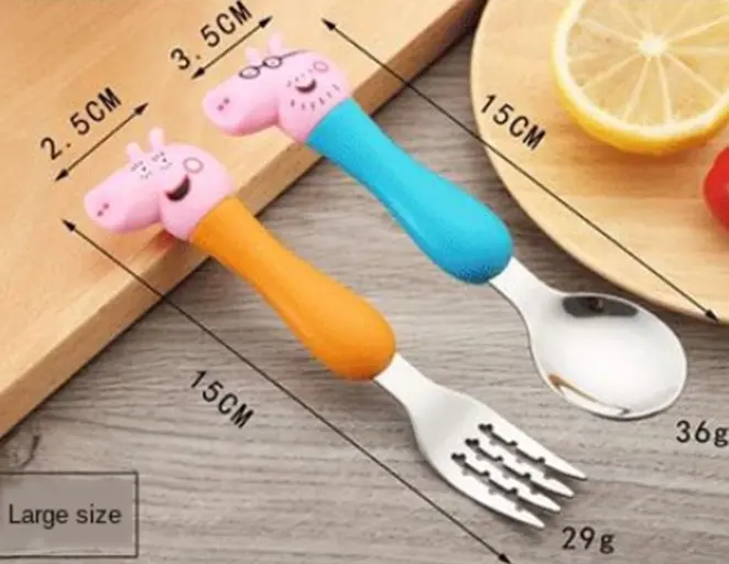 Dětský příbor v krabičce - PRASÁTKO PEPA