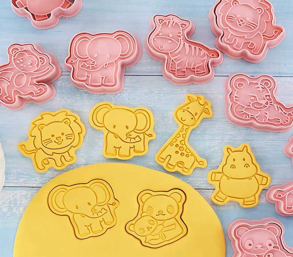 3D vykrajovátka na sušenky - ZVÍŘÁTKA 1 - 8 ks 