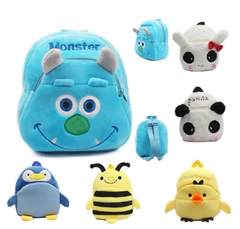 Plyšový batůžek (S) - JAHŮDKA - RŮŽOVÝ