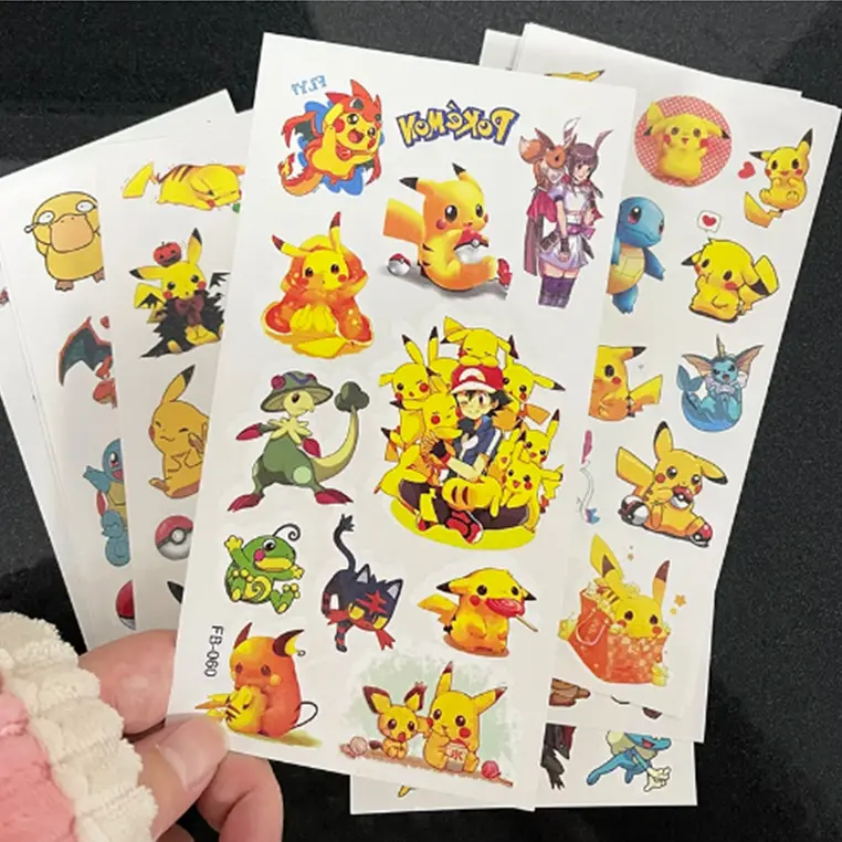 Dětské dočasné tetování - POKÉMON (2) - PIKACHU 1