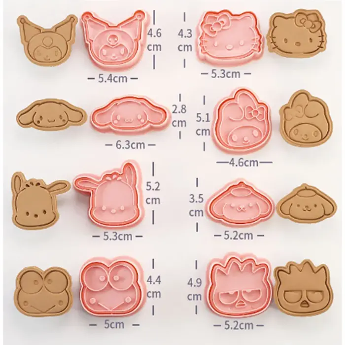 3D vykrajovátka na sušenky - HELLO KITTY 1 - 8 ks 