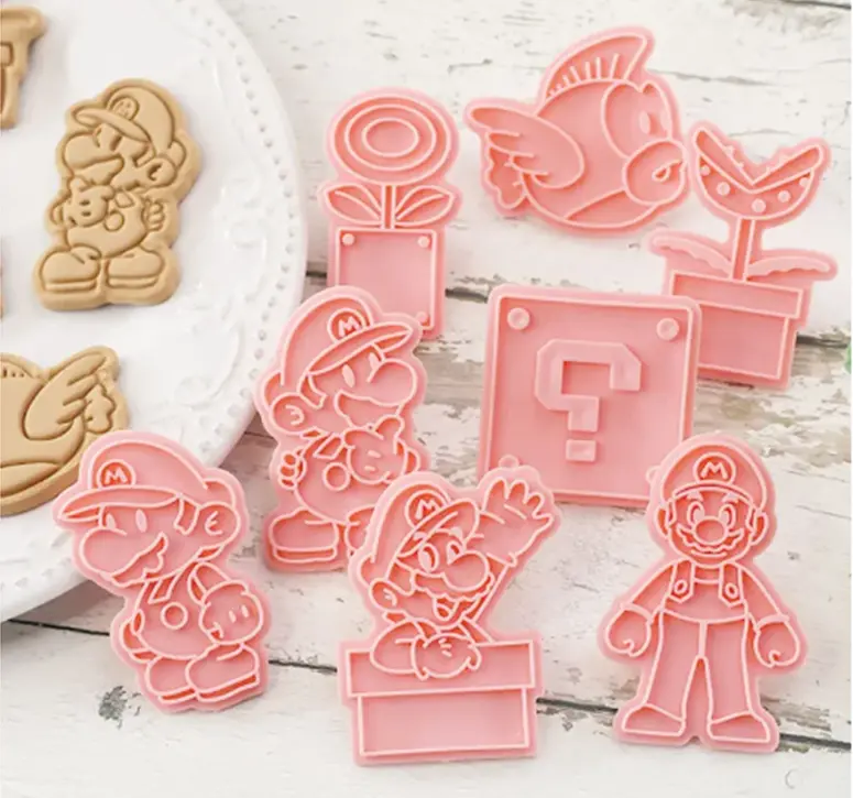 3D vykrajovátka na sušenky - SUPER MARIO BROS. 1 - 8 ks 