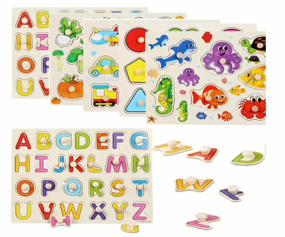 Dřevěná vkládačka - PÍSMENKA - (L)