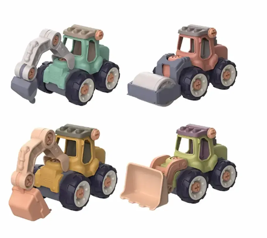 Autíčko malý konstruktér - BAGR - oranžové