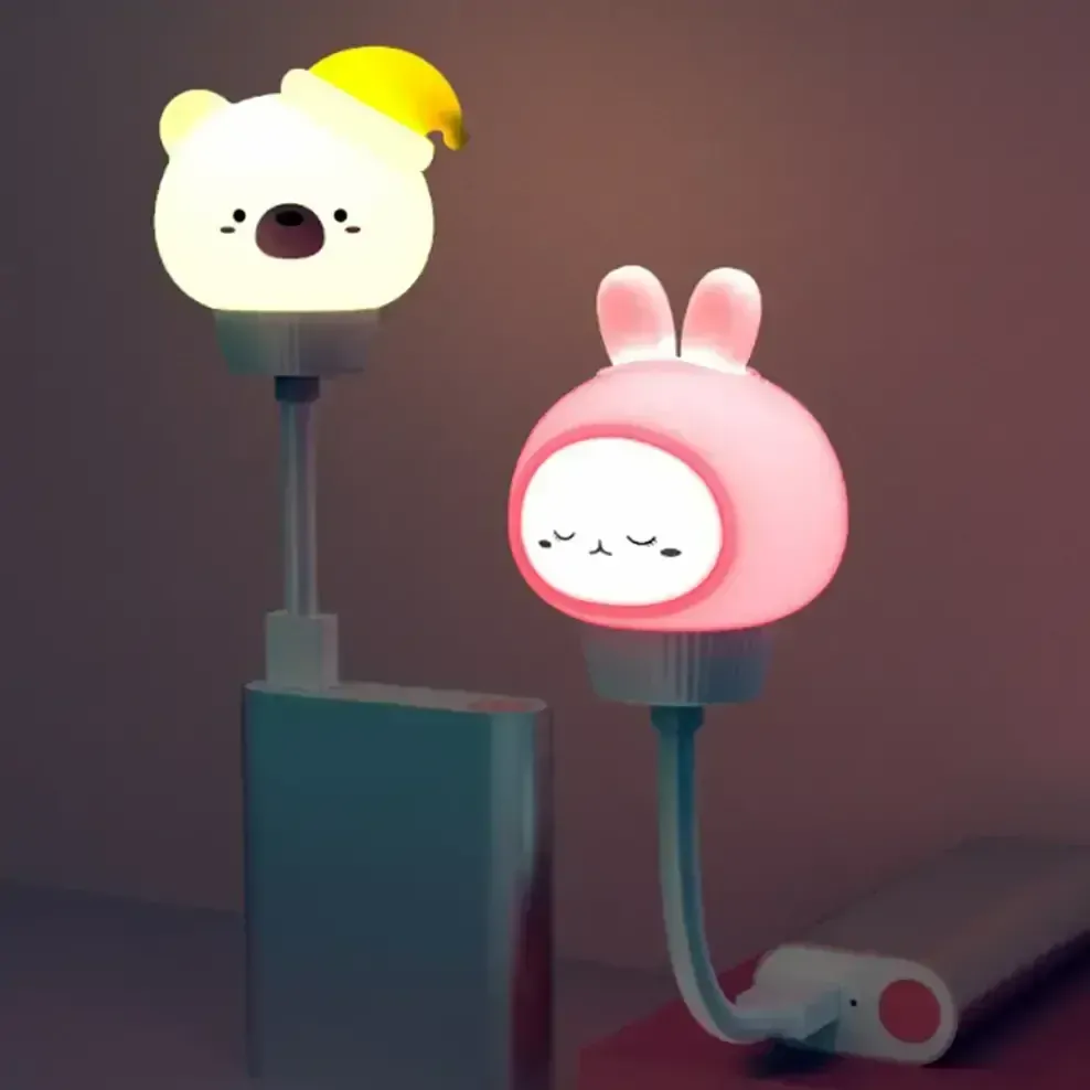 LED Noční světýlko USB - verze s ovladačem - KRÁLÍK 