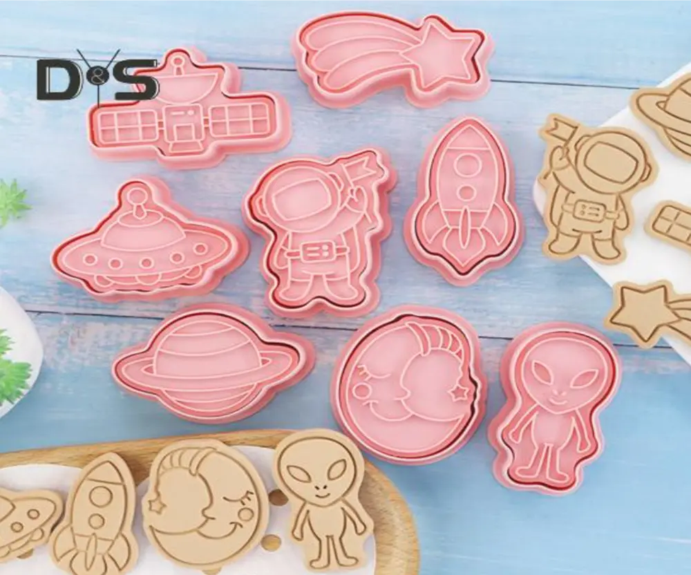 3D vykrajovátka na sušenky - UFO - 8 ks 