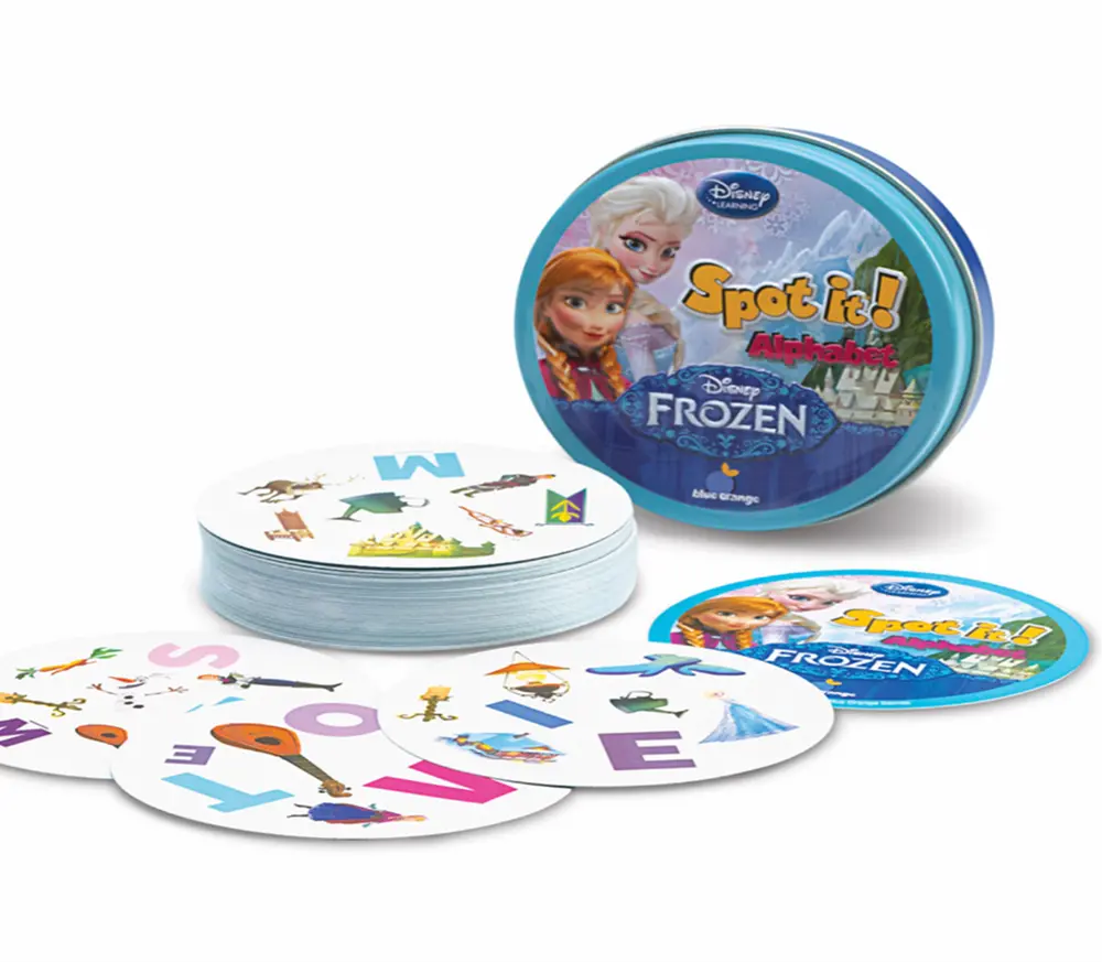 Postřehová hra Dobble-Spot it - FROZEN - Ledové království I - ABECEDA