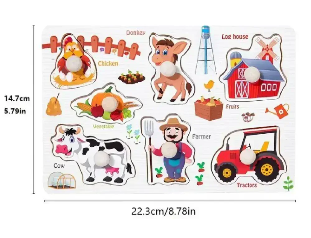 Dřevěná vkládačka - TVARY - (S)