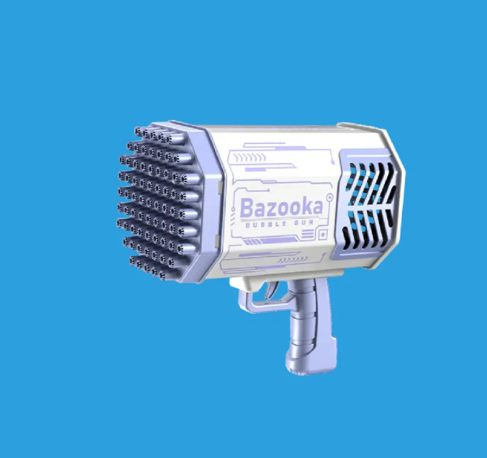 Bublinkový svítící bublifuk - Bazooka - FIALOVÝ