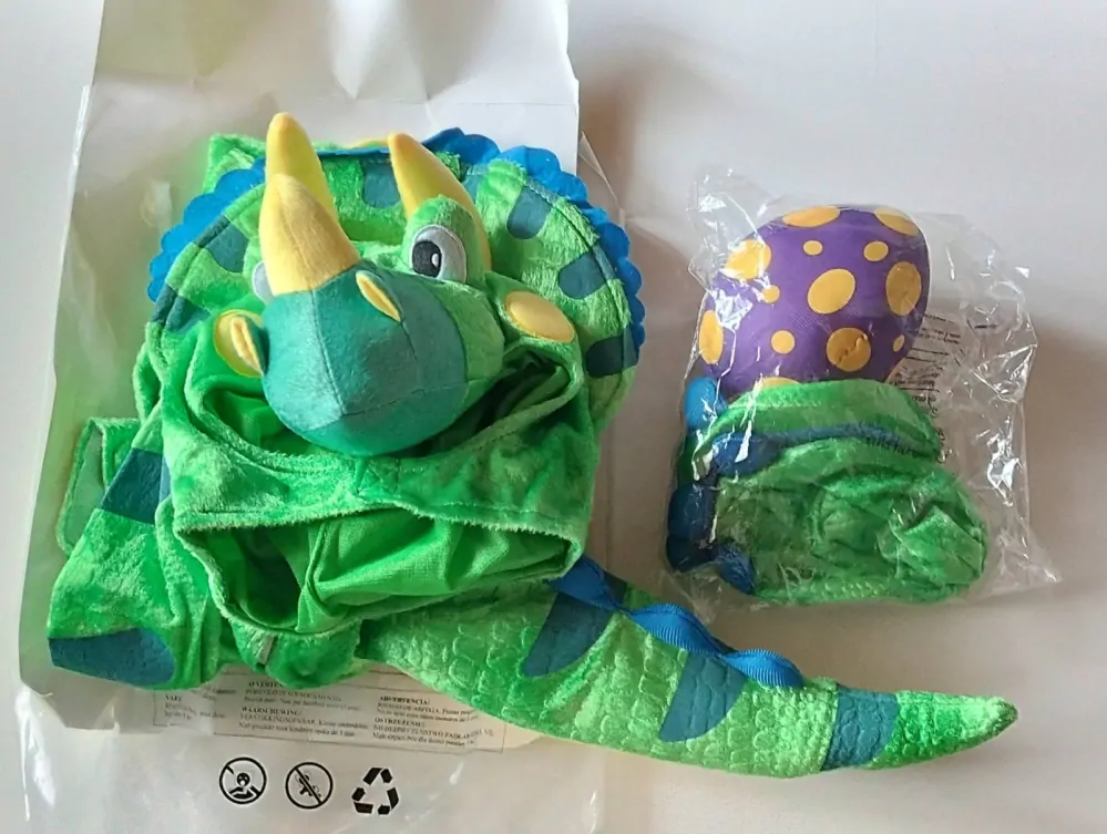 Dětský kostým - DINOSAURUS TRICERATOPS - (12-18 m)