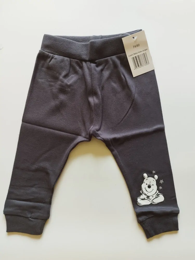 Set tepláčků pro miminko - MEDVÍDEK PÚ - 2 kusy (9-12 m)