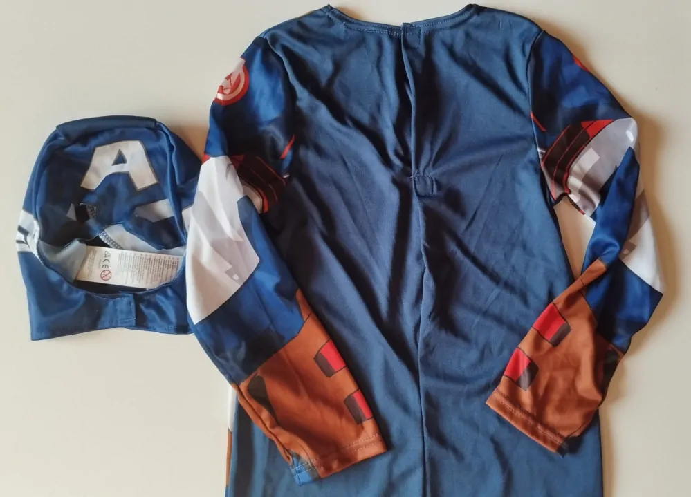 Dětský kostým - CAPTAIN AMERICA - (7-8 let)