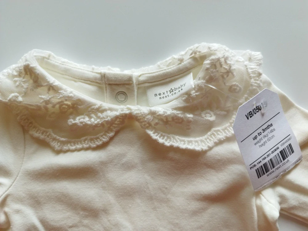 Body s dlouhými rukávy - (0-3 m)