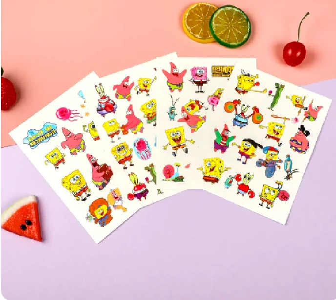 Dětské dočasné tetování - SPONGE BOB (D)
