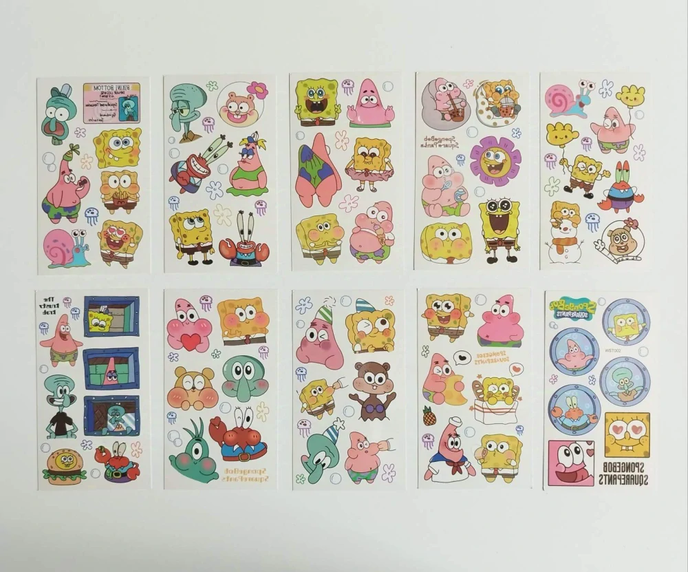 Dětské dočasné tetování - SPONGE BOB