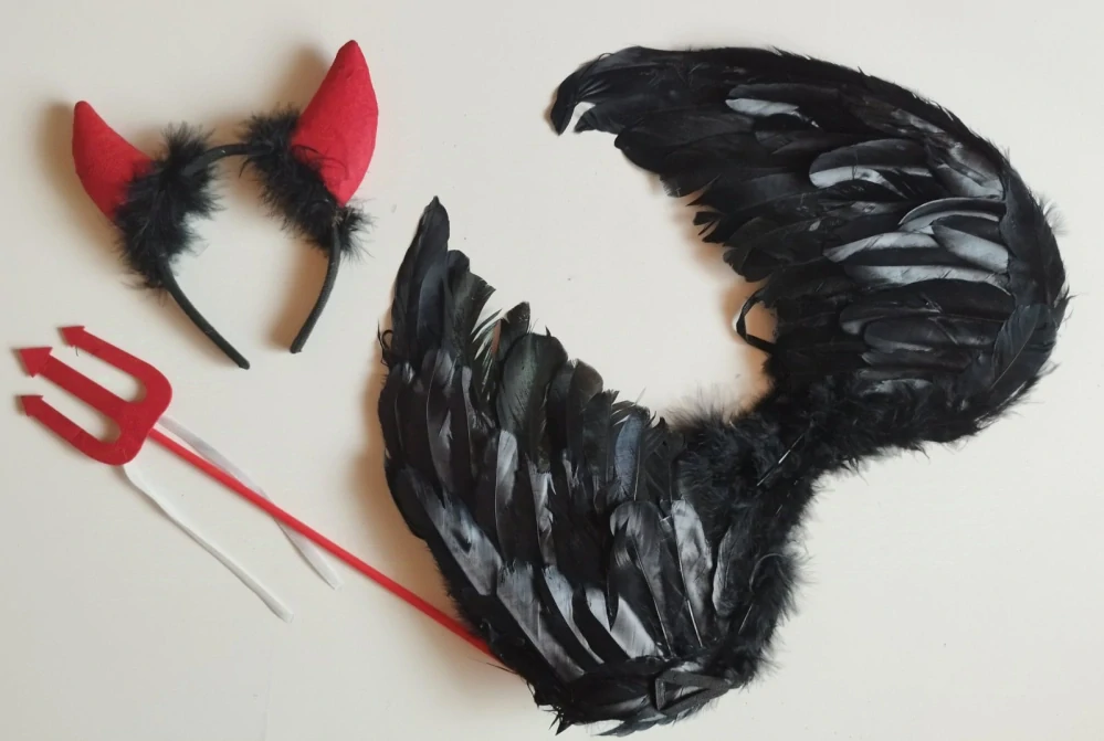 Set - HALLOWEEN - ČERNÝ ANDĚL