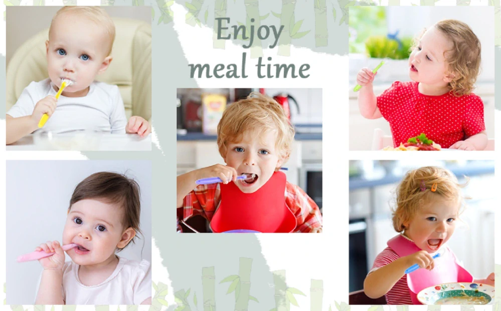 Měkká silikonová učící lžička - FIALOVÁ