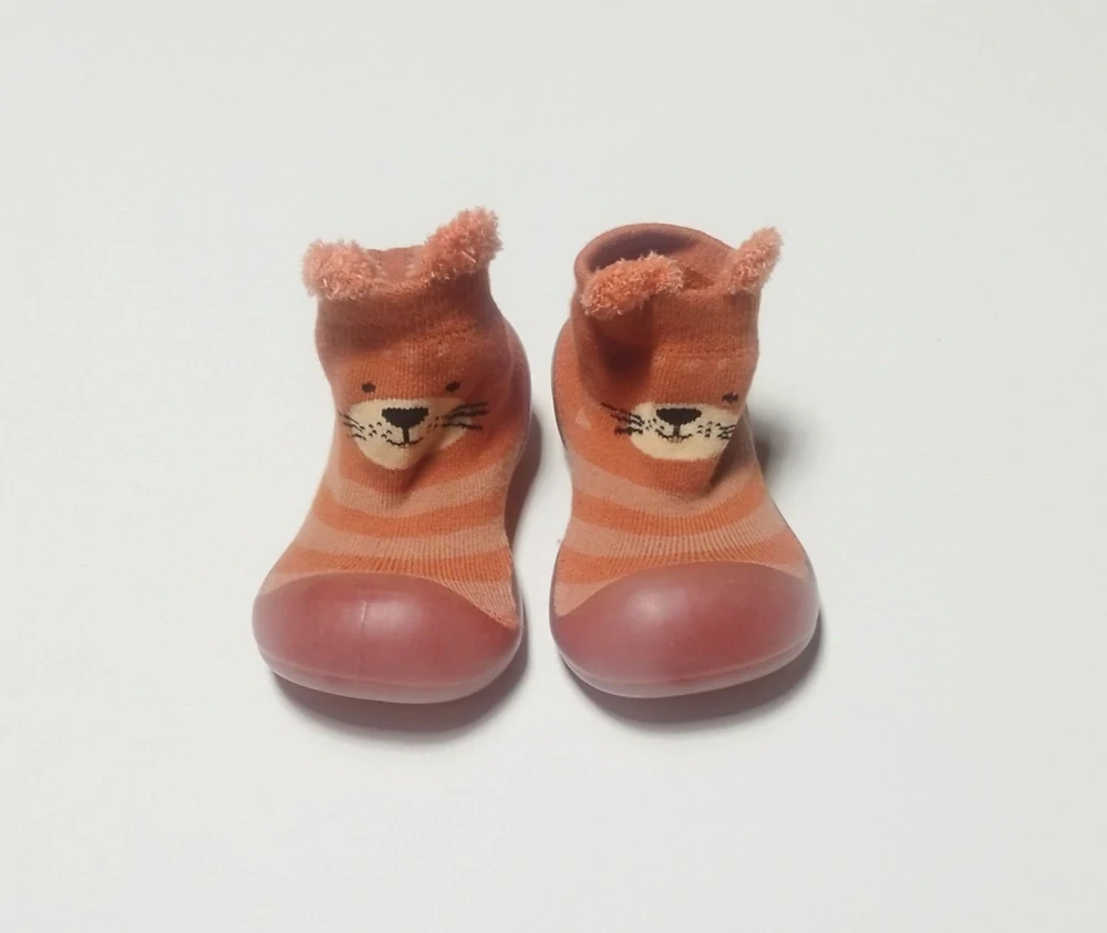 Barefoot ponožky s podrážkou - MEDVÍDEK (6-12m)
