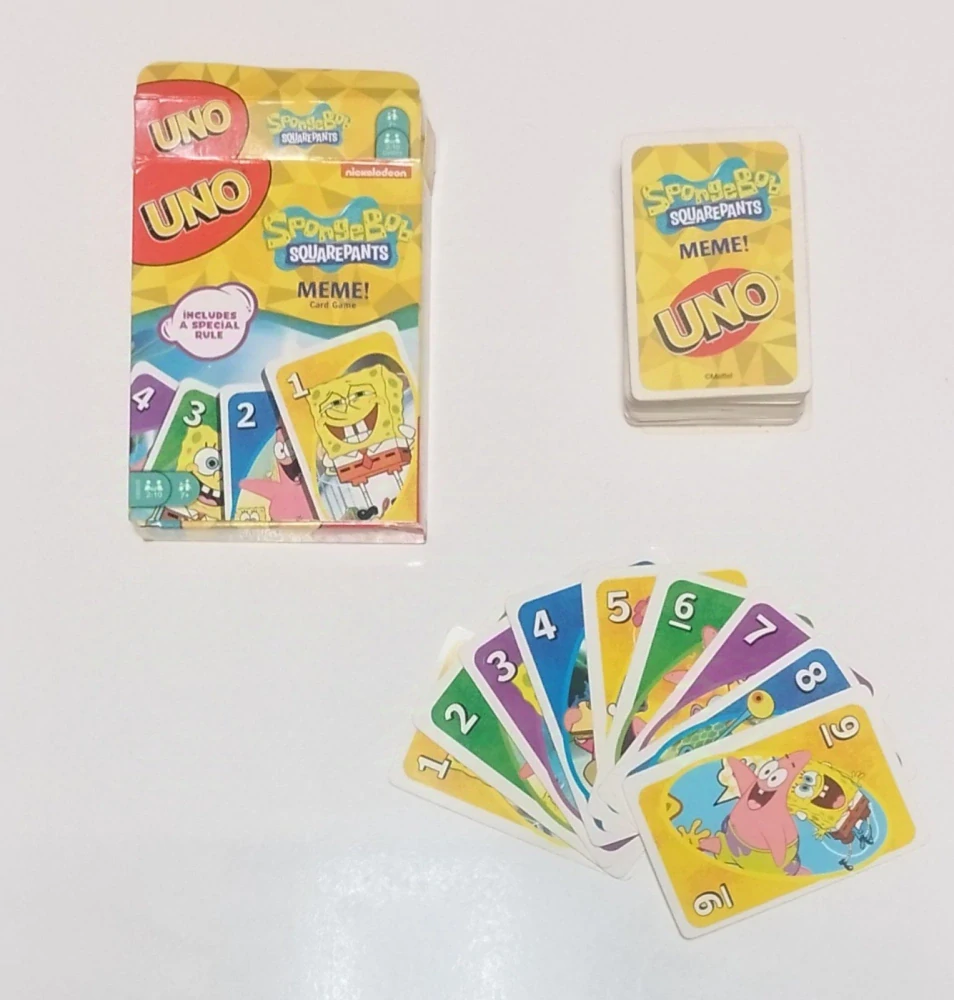 Hra Uno karty - SPONGE BOB V KALHOTÁCH